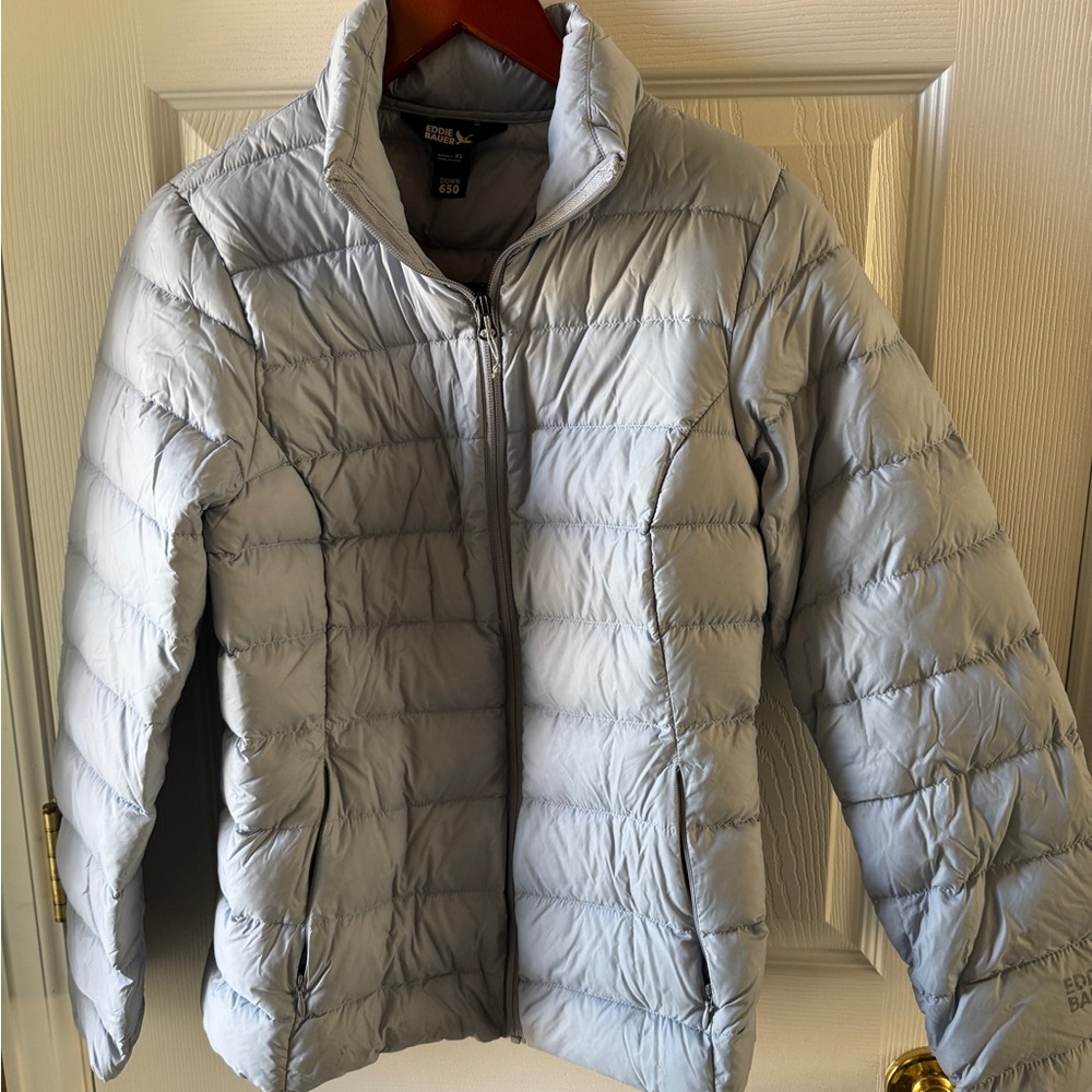 Eddie Bauer Women's Ice Blue Puffer Jacket